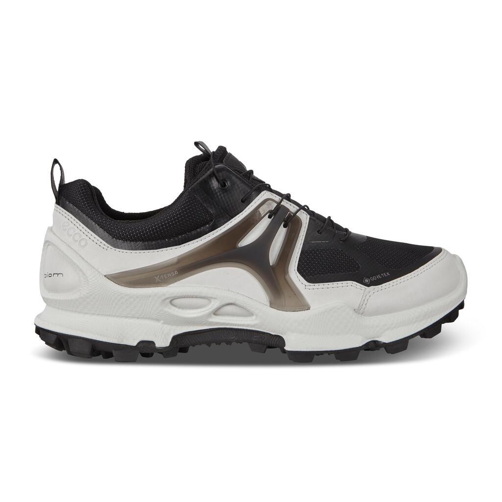 Ecco Biom C-Trail Low Gtx Mens Sneakers In Black/White Online - India FZX-135048